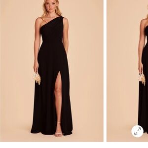 Birdy Grey Black One-Shoulder Gown